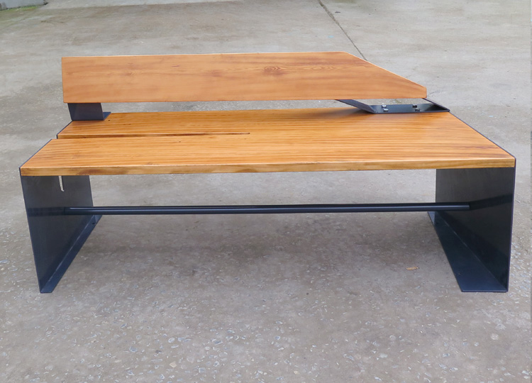New design street patio park bench seat,WPC wooden slats for bench