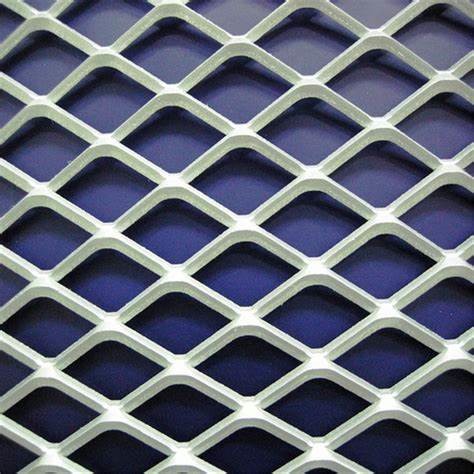 Manufacturer diamond Aluminium expanded metal fence mesh expanded metal mesh roll