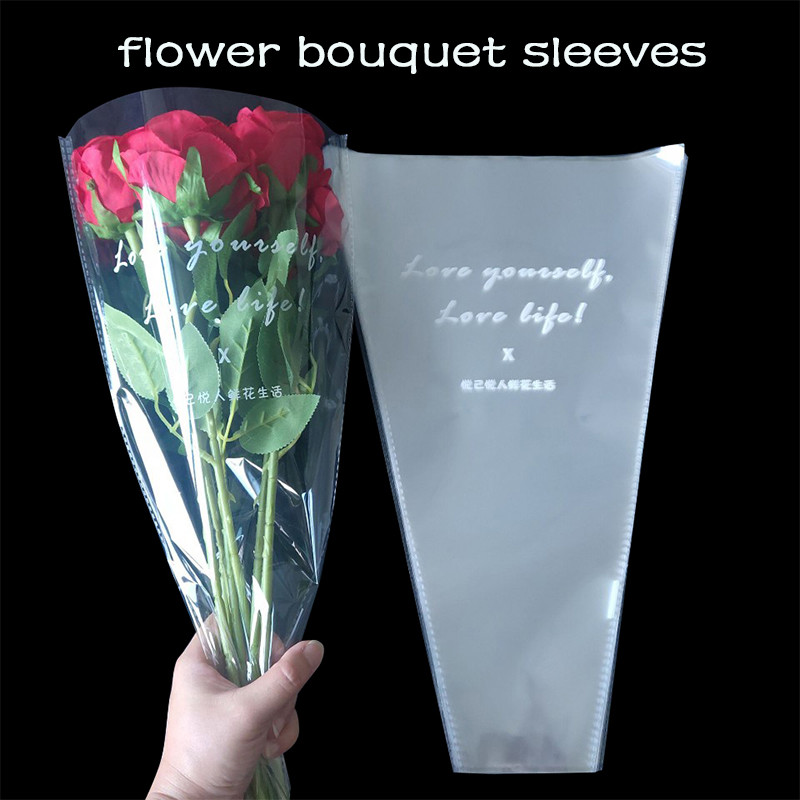 Multiple Bags Y Shape Kraft Paper Flower Bouquets Sleeves For Rose Wrapping