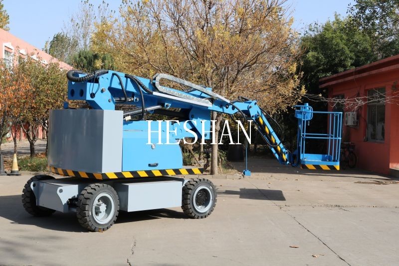 Indoor Outdoor Articulated Boom Lift Aerial Work Telescopic Boom Manlift