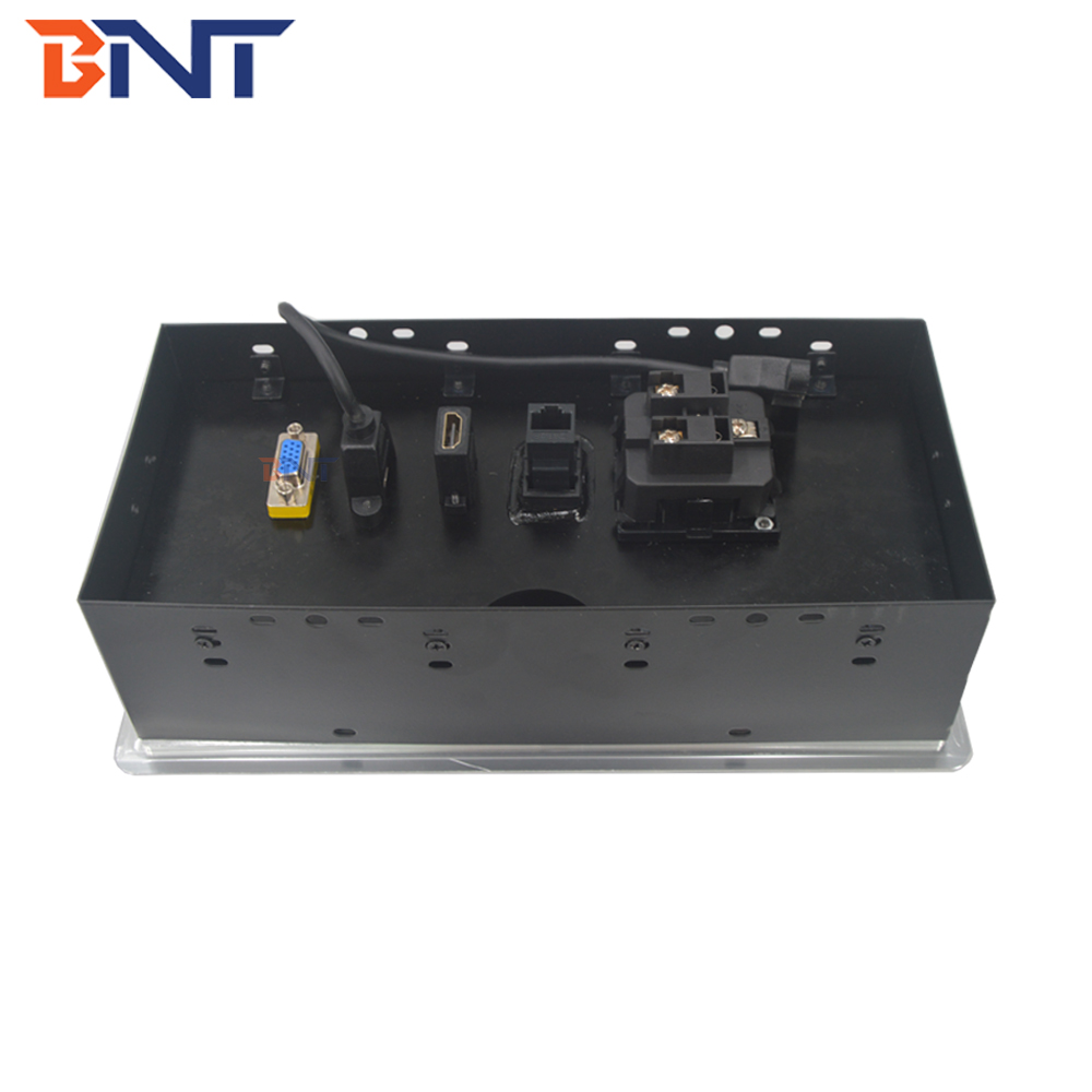 Brush cover European power computer desktop socket box with usb