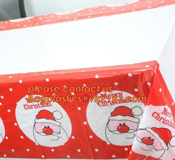 Quality Vinyl Christmas Happy Halloween Banquet Event & Party Supplies Decoration Ployester Tablecloths Table Cover picnics for sale