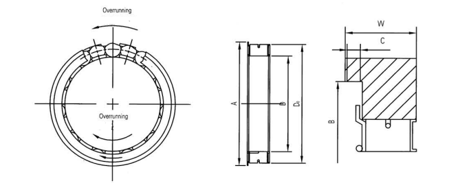 FWD332211BRB BRS BRB Motorcycle Clutch Bearing FWD332211BRS Freewheel One Way Clutch
