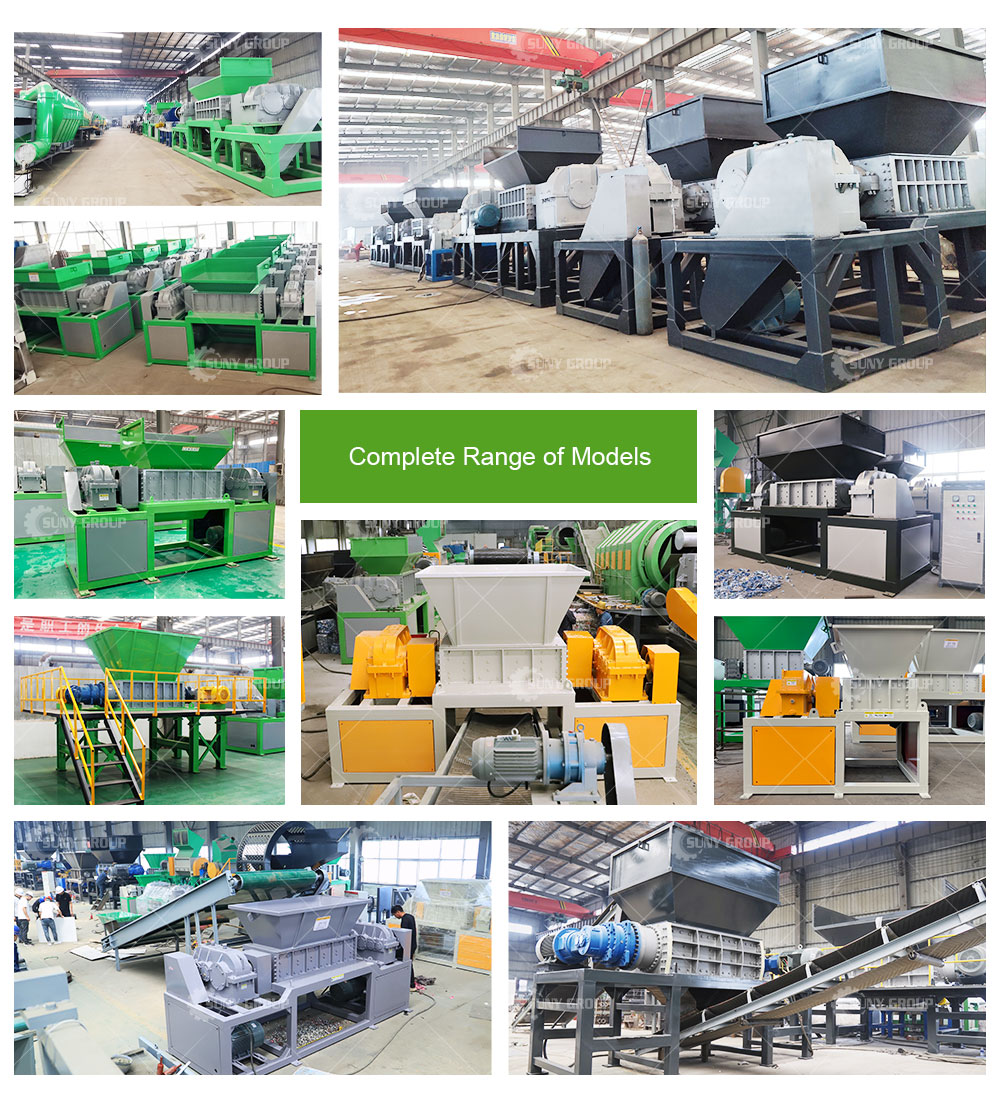 15000W Scrap Metal Plastic Wood Glass Shredder Crusher Recycling Machine