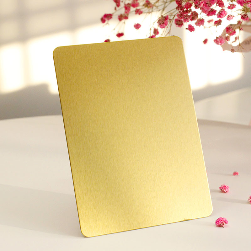 JIS Golden Stainless Steel Sheet #4 No.4 304 Brushed SS Sheet