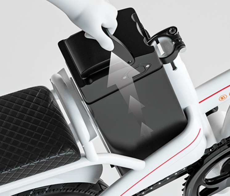 14 Inch 350w Folding Electric Bike For Adults 48v 10Ah CYSUM K9
