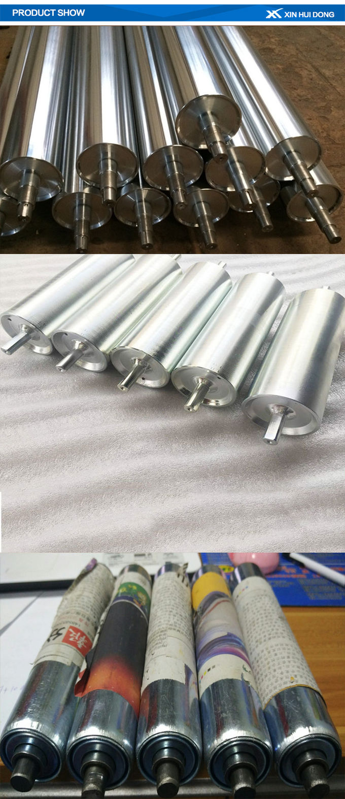 Industrial Single Groove Driven Gravity Roller Conveyor Customized Size