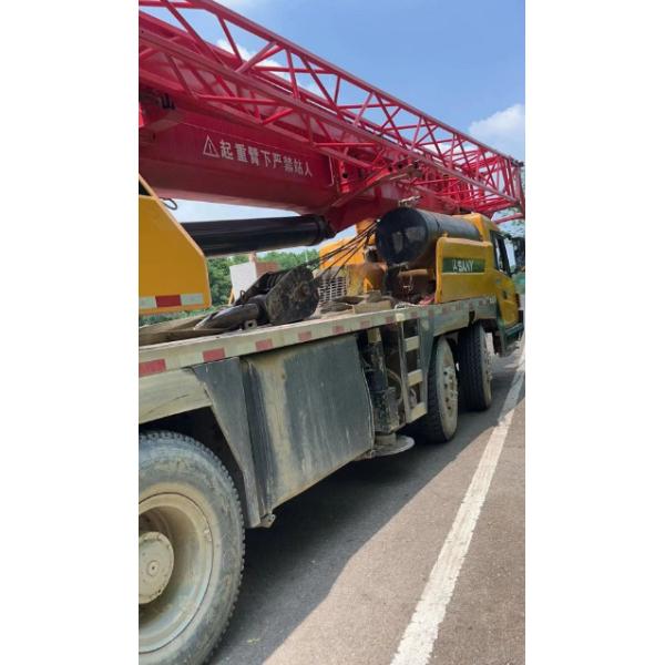50t Air Conditioned Used Shacman Truck Crane QY50C With Max Speed 83km/H