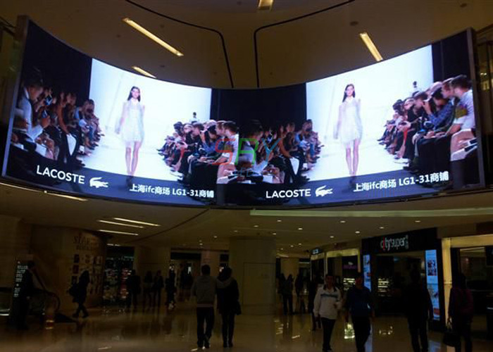 5mm Pixel Pitch Curved LED Panels 1/16 Scan Constant Current Commercial LED Displays