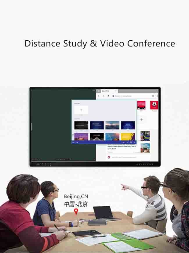 110in Smart Board 4K 3840*2160 Touch Screen Classroom Board Ultra HD