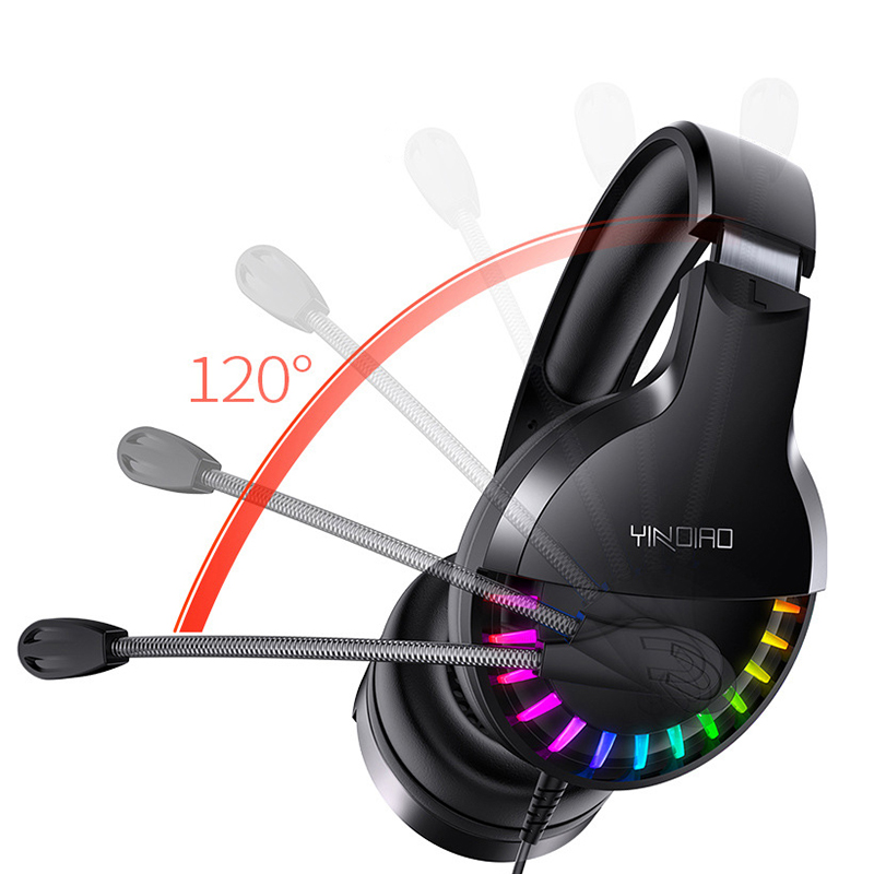 7.1 Surround Sound Wired PC Gaming Headphones USB 5V Wired Gaming Headset