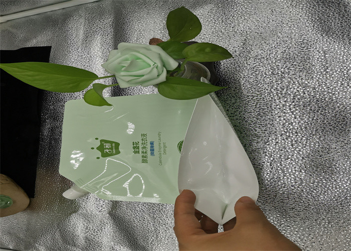 Customized Plastic Nozzle Laundry Detergent Spout Pouch Independent Storage Bag