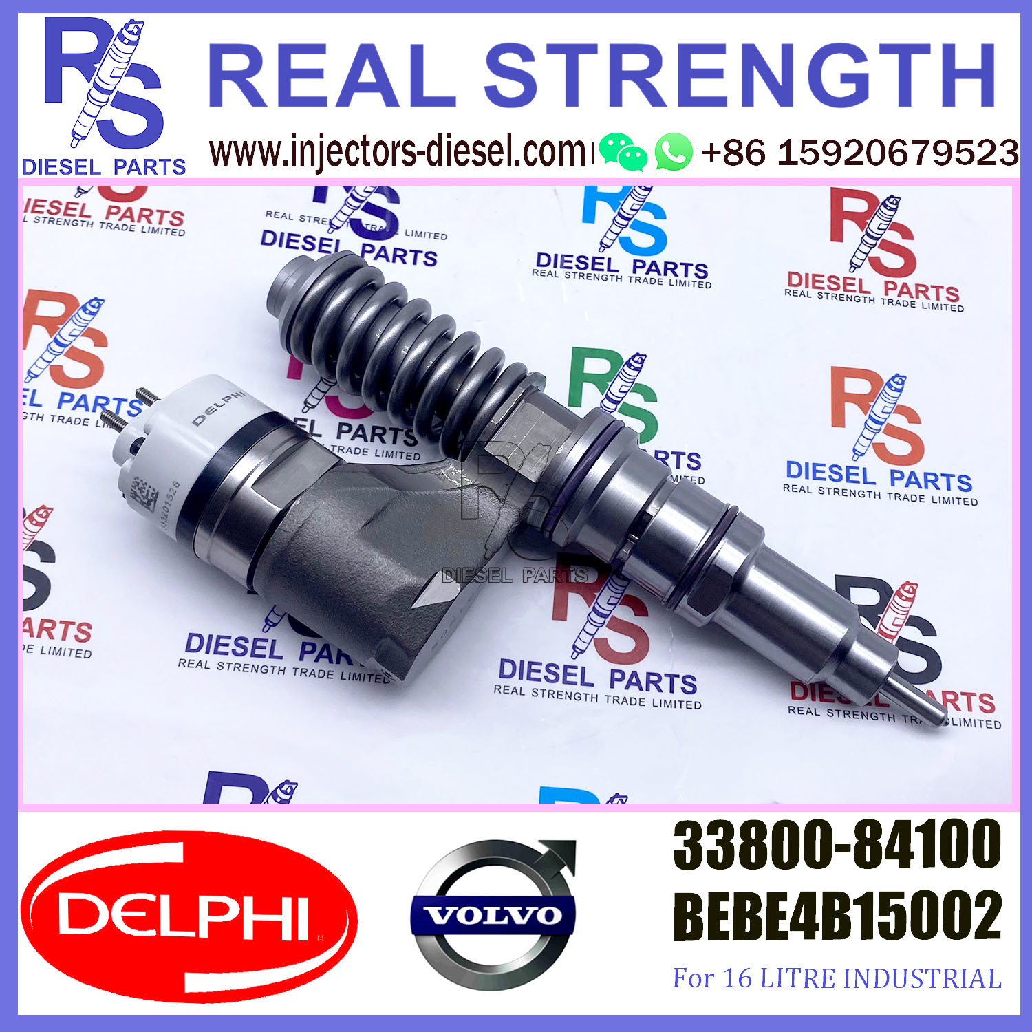 DELPHI injector 33800-84100 BEBE4C15002 Diesel pump Injector V-O-L-V BEBE4C15002 A3 for L ENGINE TAIWAN 3