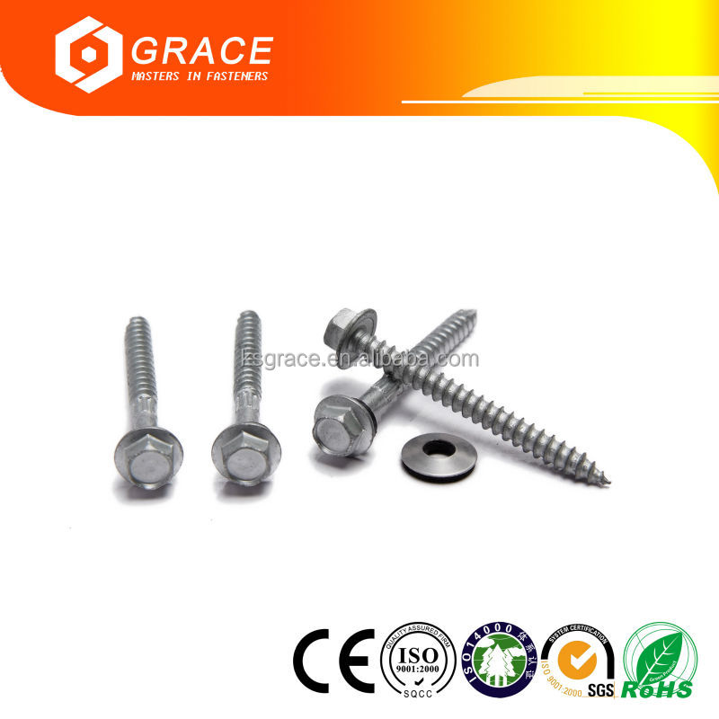 Hexagon Flange Head Tapping Screws Hex Flange Head Tapping Screws With Washer