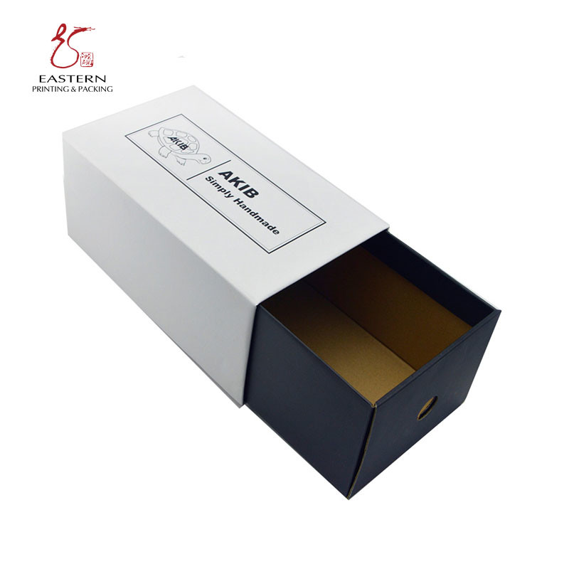 Custom Logo Black & White Corrugated Shoe Box With Customized Printing And Corrugated Cardboard