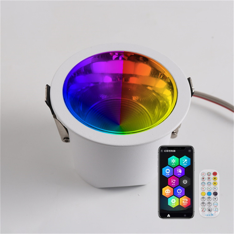 Smart 60W RGBW Downlight for Creating Christmas Atmosphere on Indoor Entertainment