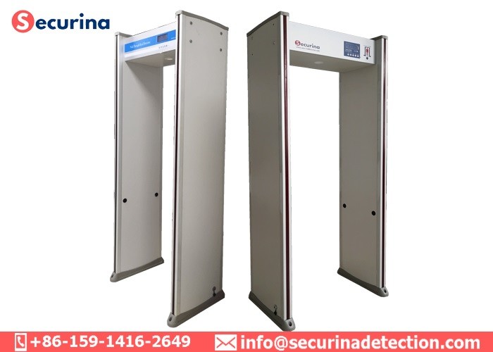 Digital Metal Detector Walk Through Gate 8 Detecting Zones For Office Buildings