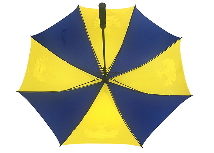 Customised Giant Compact Golf Umbrella Auto Open Aluminum Shaft EVA Handle