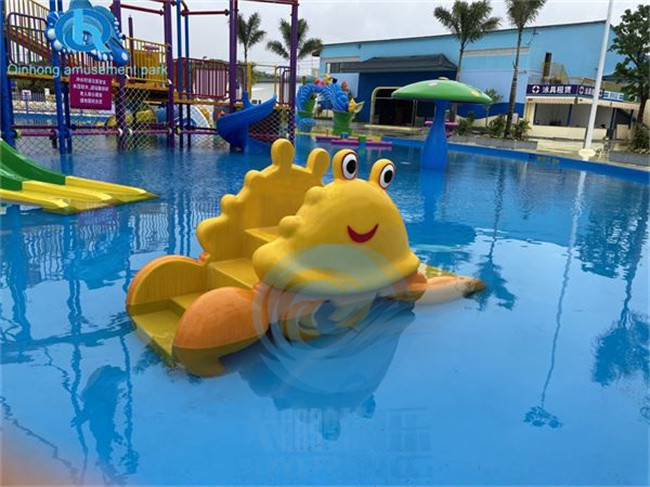 Commercial Mini Pool Slide Fiberglass Water Park Pool Slide Anti Static For Hotel
