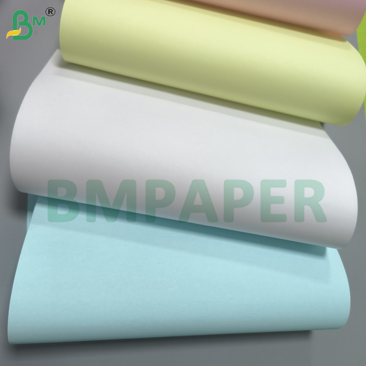9 1/2" X 5 1/2" Premium Carbonless Computer Paper White + Colored
