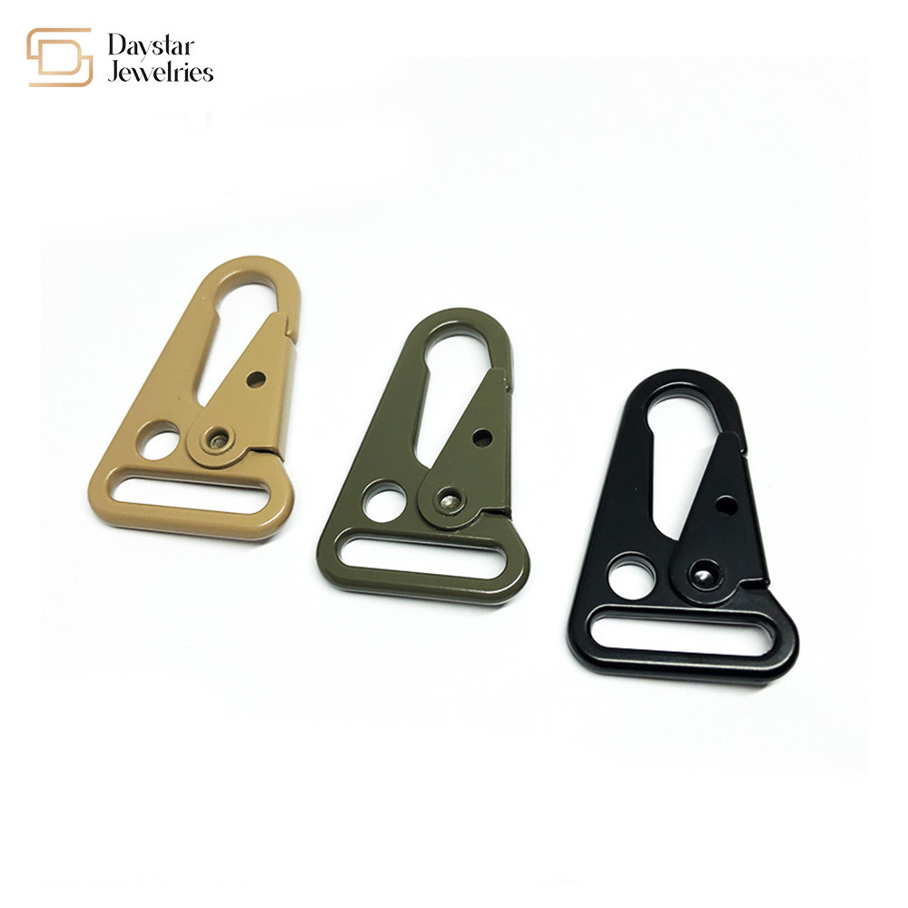 Heavy Duty Carabiner Hook Metal Webbing Buckle Strap Clip For Backpack