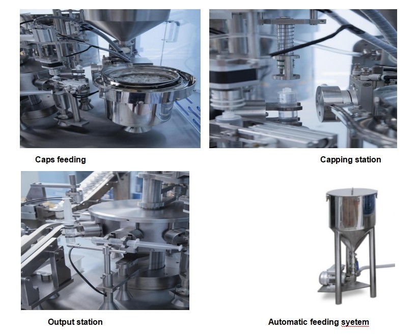 Automatic Prefilled Sterile Normal Saline Plastic Syringe Injector Gel Filling Machine