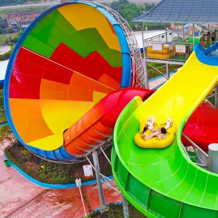 Big Water Amusement Park Fiberglass Speaker Water Slide for Adult