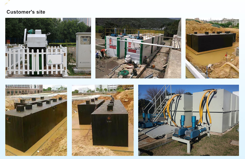 Submerged MBR Underground Wastewater Treatment Plant Design Sewage Treatment Equipment