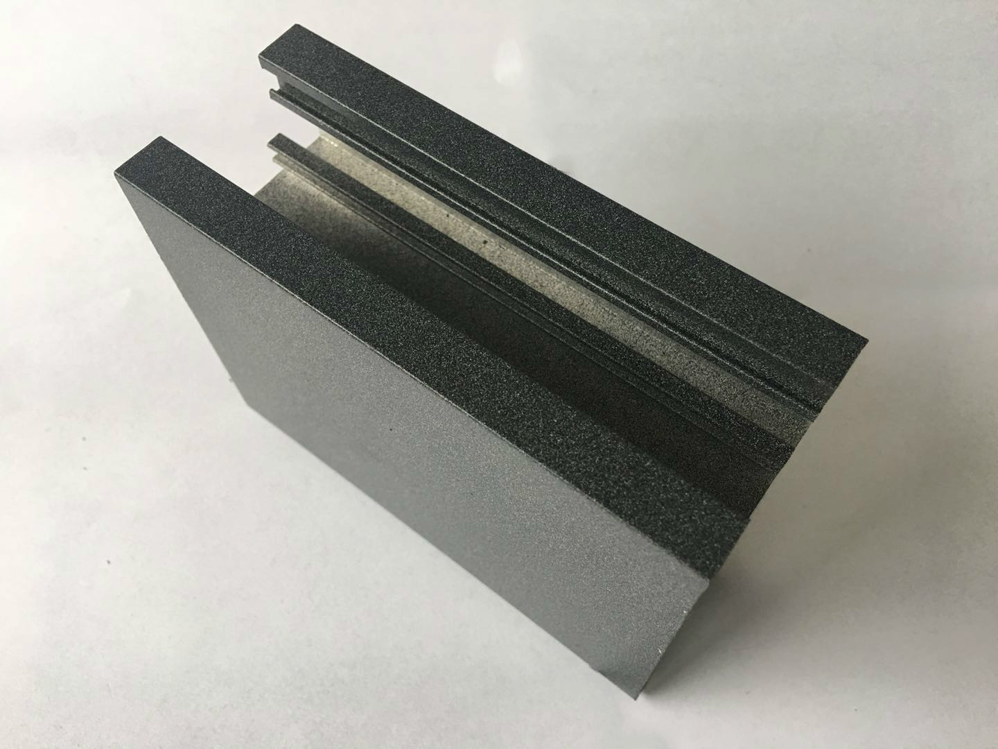 6061 / 6063 T3 - T8 Sand Blasting Powder Coated Aluminium Profiles With Color Customized
