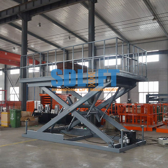 3 Ton 5M Hydraulic Scissor Car Lift Underground Car Parking Lift With CE