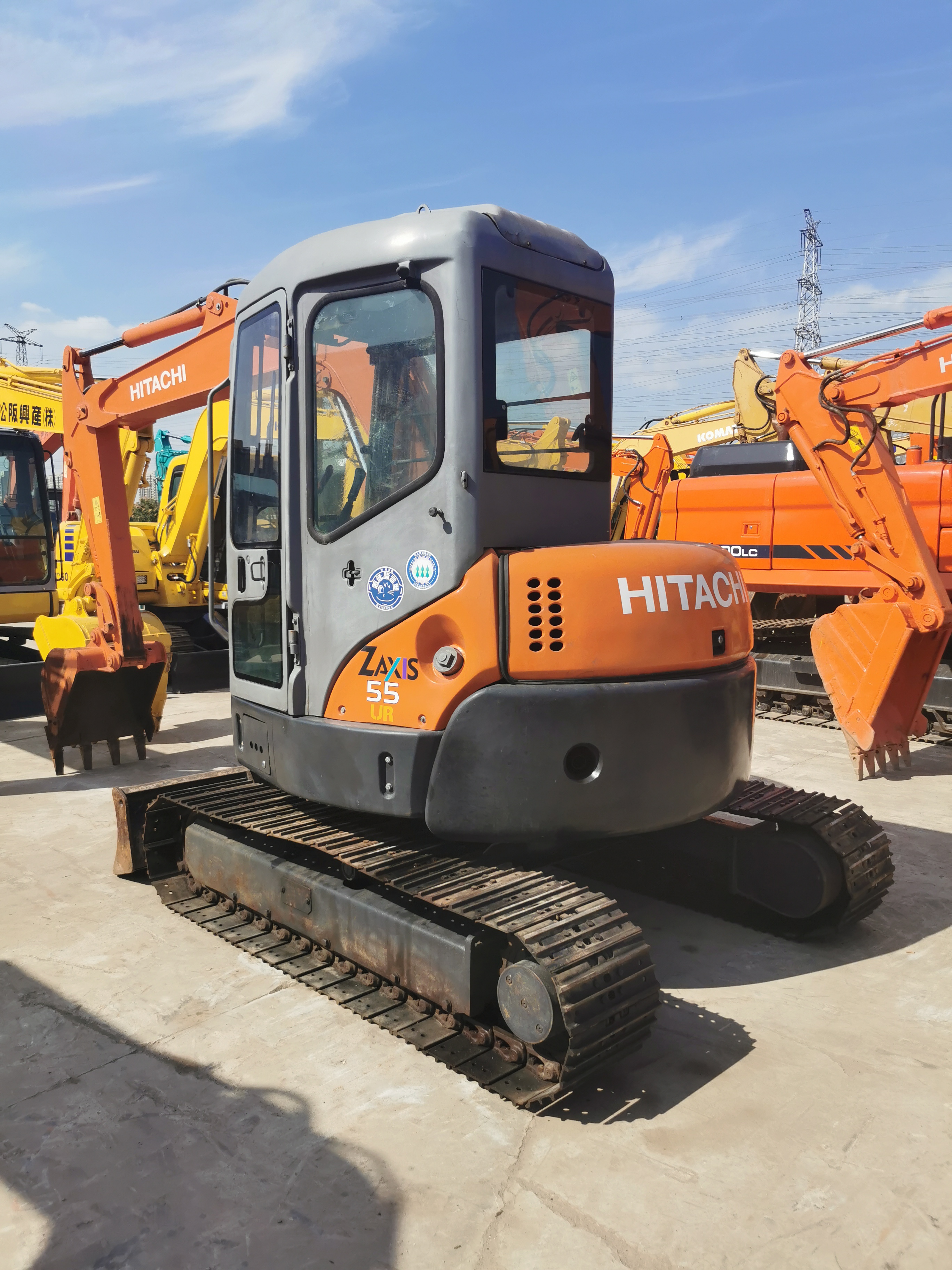 5ton Operating Weight Used Hitachi zx55 mini Crawler Excavator Original Hydraulic Pump