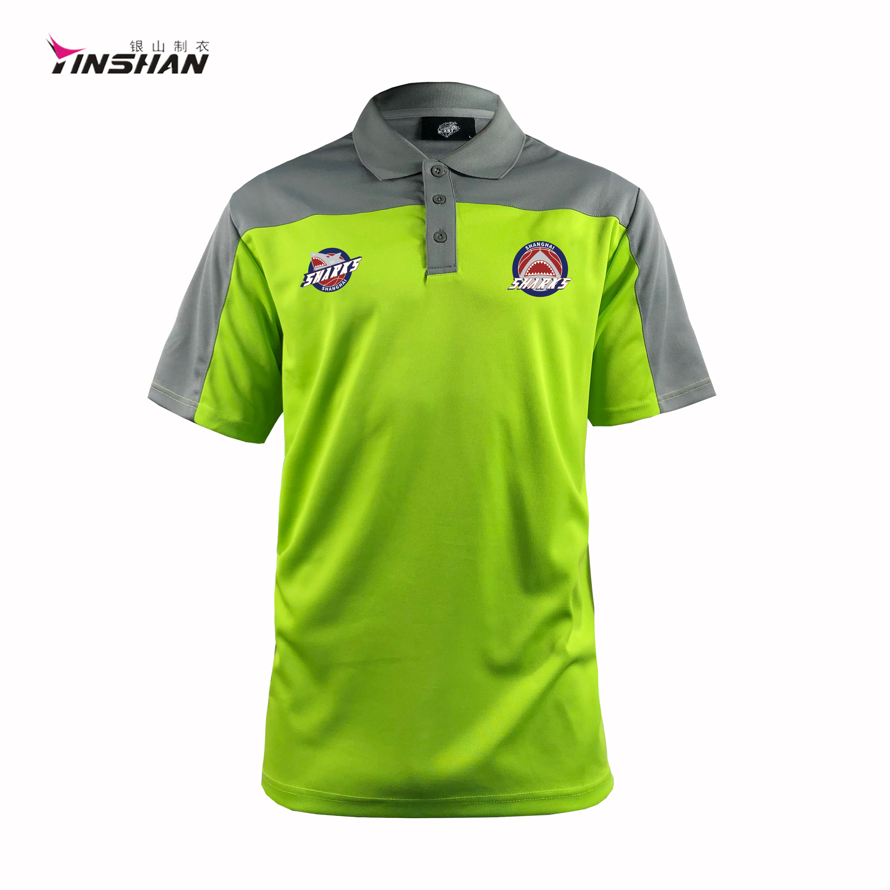 Customized Breathable Cotton Polyester Cricket Polo Shirt with Personalised Design