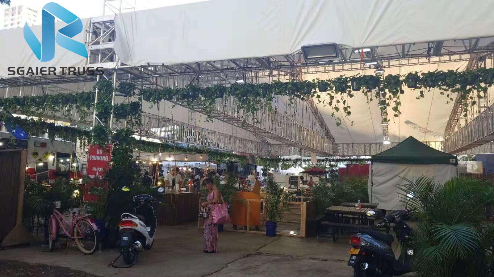 Tuv 16 '' / 18 '' Event Aluminium Truss Beams , Square Tubular Aluminium Tri Truss