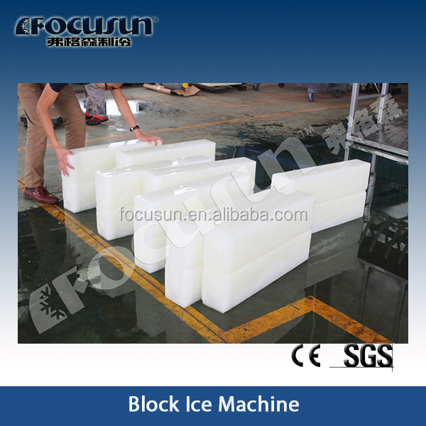 Commercial Block Ice Making Machine 4800*1000*2250mm for Focusun 5T Brine System