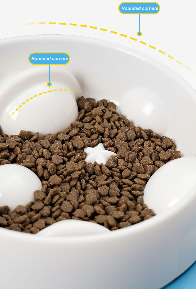 Pet Planet Shaped PP Slow Food Bowl Non Slip and Non Knockover Dog Bowl