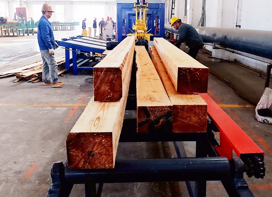 Lumber Industrial Sawmill Equipment 350mm Log Milling Machine