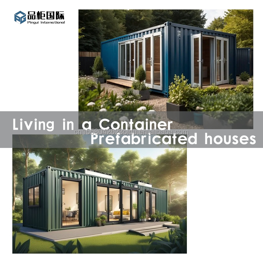Outdoor 40ft or 20ft Modern Design Expandable Container Home Prefab Residential Prefabricated Tiny House for Living Steel Material