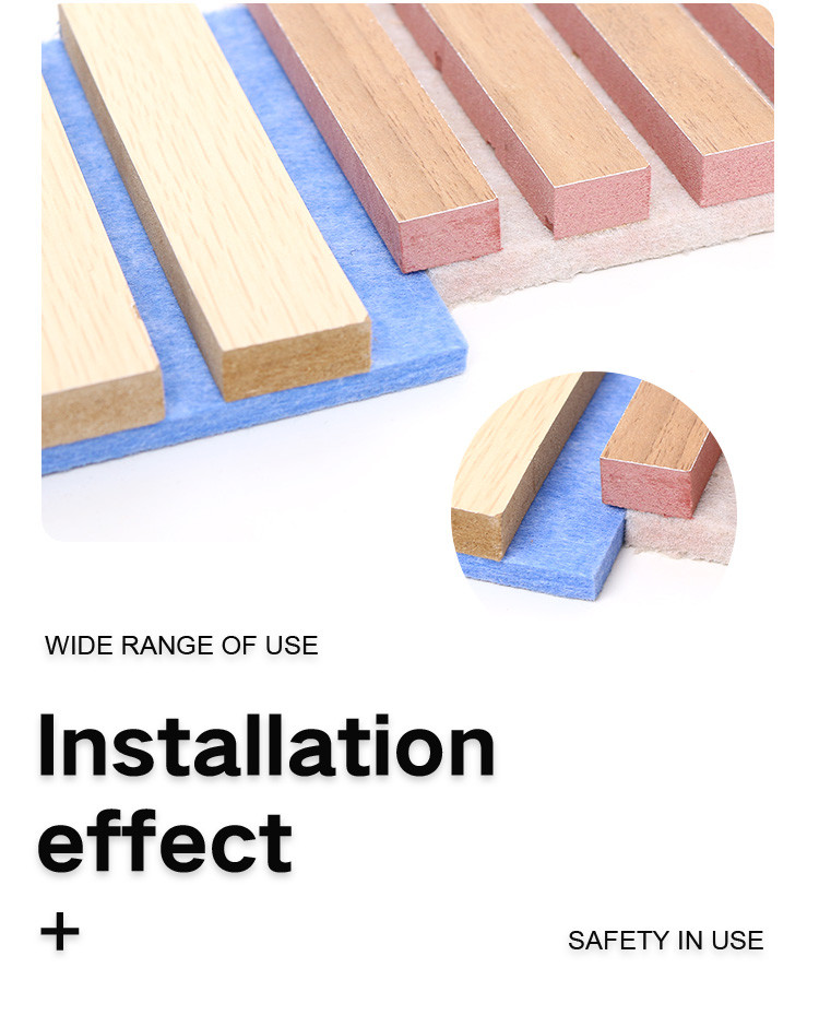 Factory Direct Sales Solid Wood Panel Interior Decoration Materials Wooden Acoustic Panel
