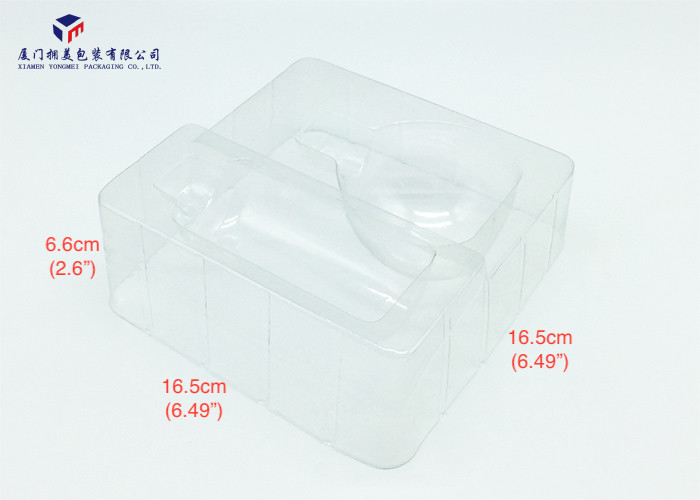 Clear Plastic Box Packaging For Cosmetic Product Eco Friendly 16.5X16.5X6.5cm