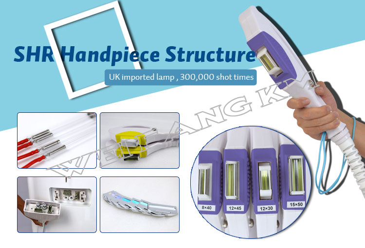 Painless Portable IPL Laser Machine Waterproof With Air Water Wind Semiconductor Cooling Gel