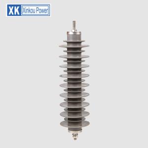 Buy cheap Polymer Transmission Line High Voltage Surge Arrester Protection Housed product
