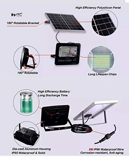 Solar Street Light 2-Piece LED Landscape Lamp Column with Long Lifespan of 50000 Hours