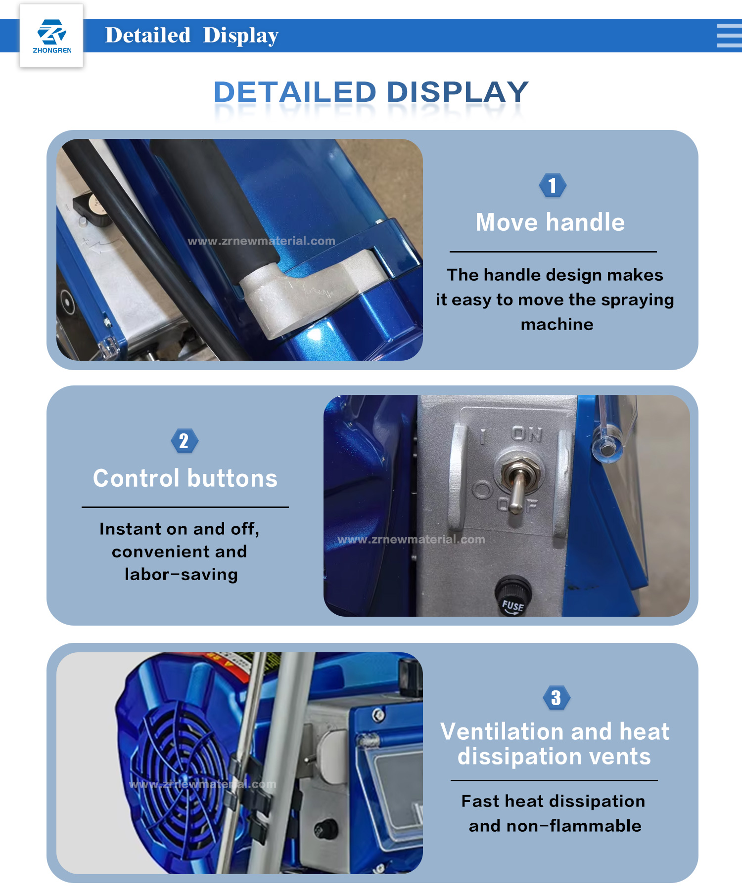 OEM Easy Operation Industrial Airless Spray Machine Wall Spray Paint Machine