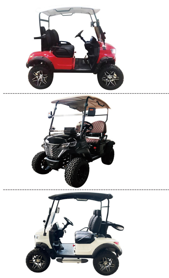 Vacuum Tire Golf Off Road Cart 40km/H Max Speed USB Connectivity White Color