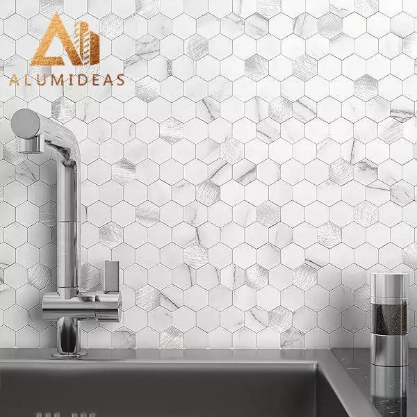 Aluminum Composite Adhesive Mosaics Tiles