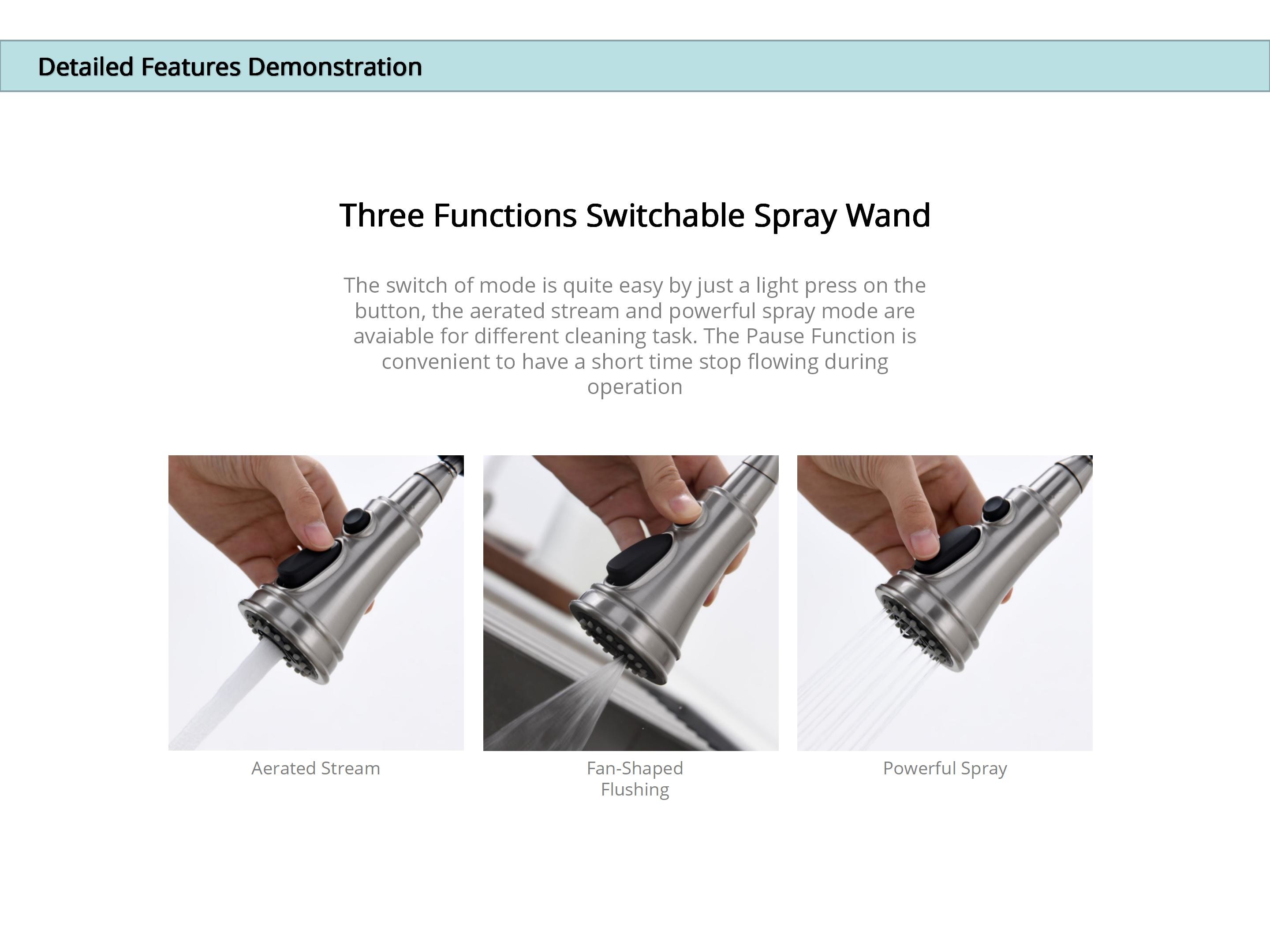 360 Degree Rotation Touch Sensor Kitchen Tap OEM With 35mm Ceramic Cartridge