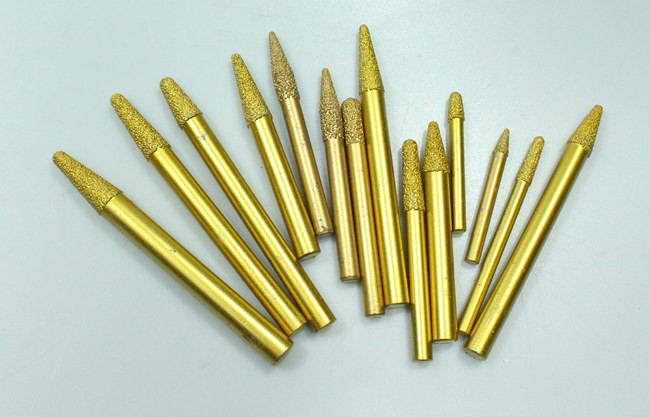 Deyi 2mm Tip CNC Diamond Tip Drag Tool Bit Vacuum Brazed