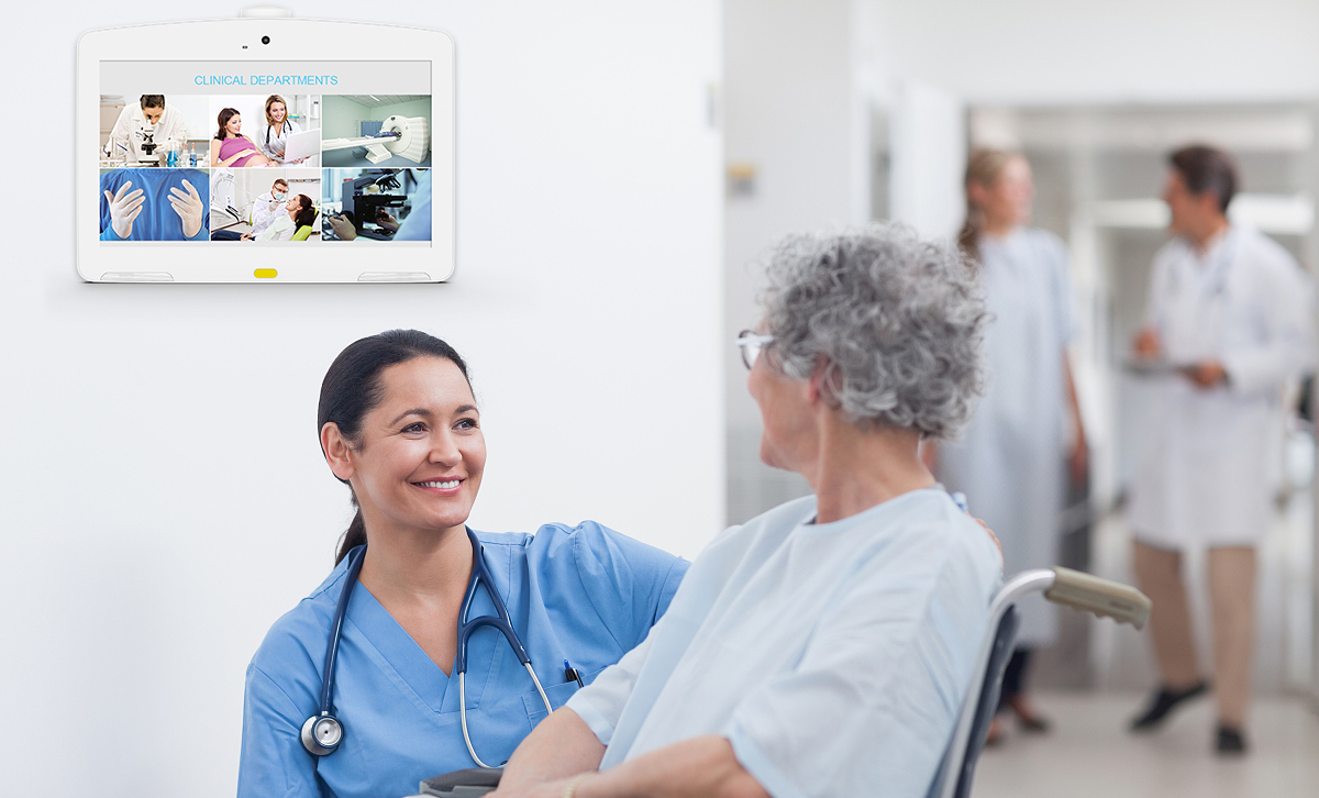 15.6 Inch FHD Medical Hospital Android Tablet PC Wall Mount POE NFC