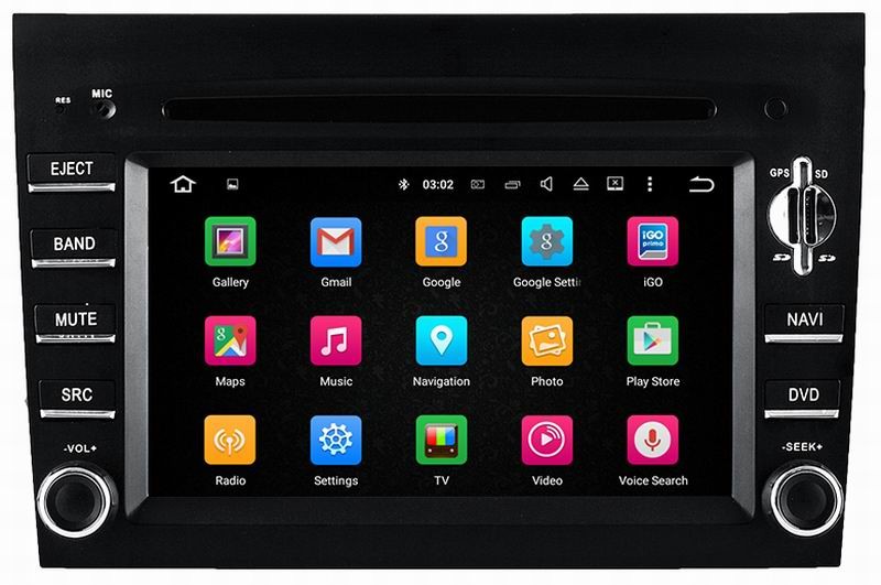 Ouchuangbo car dvd navi android 5.1 for Porsche BOXTER CAYMAN 911 with capacitance touch screen HD 1080 wifi