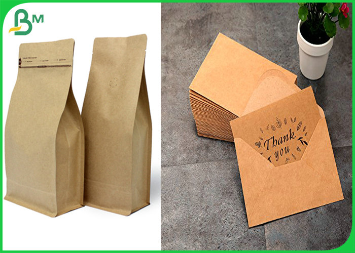 150g 200g Food Grade Brown Kraft Paper Roll Ice Cream Box Sheet 